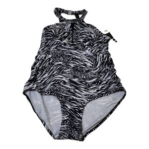 Simon Chang Swimwear One Piece Size 1X Tummy Control